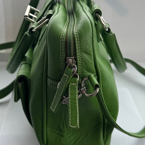 Green Leather Duffel Bag from Barneys - Picture 2 of 6